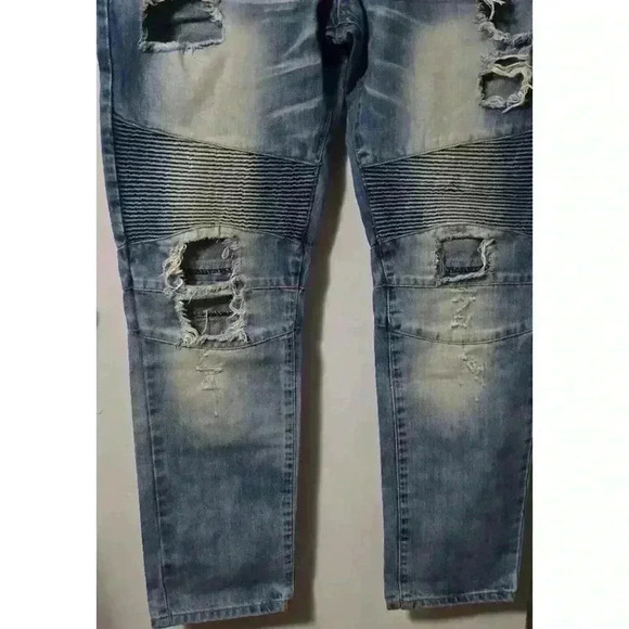 Men's Embellish Jeans Blue 40 - Picture 2 of 9